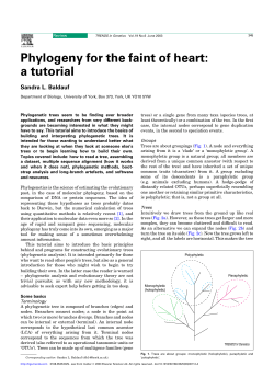 Phylogeny for the faint of heart: a tutorial
