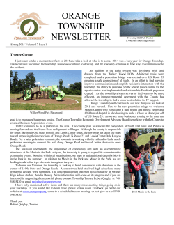 Spring 2015 - Orange Township