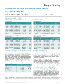 Tax Tables to Help with Your Investment Decisions