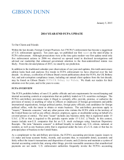 2014 year-end fcpa update
