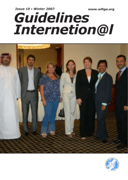Guidelines Internetion@l - World Federation of Tourist Guide