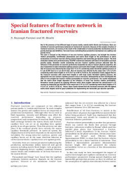 Special features of fracture network in Iranian fractured reservoirs