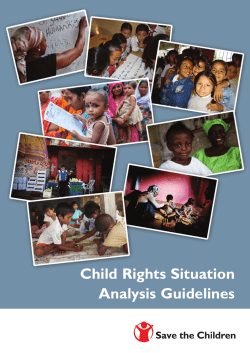 Child Rights Situation Analysis Guidelines