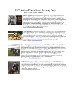 NYB College/Scholarship Advisory Body Members