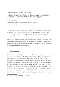 Collinear Angular Correlation of Gamma Rays from Positron