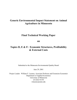 Economics - Environmental Quality Board