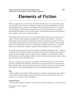 Elements of Fiction - Capilano University