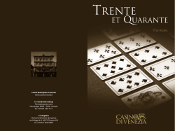 the Rules - Casino di Venezia