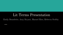 Lit Terms Presentation