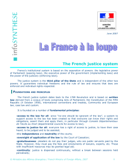 The French justice system - French Embassy in the U.S.