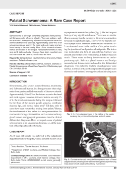 Palatal Schwannoma: A Rare Case Report