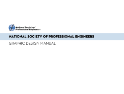 GRAPHIC DesIGn MAnUAL - National Society of Professional