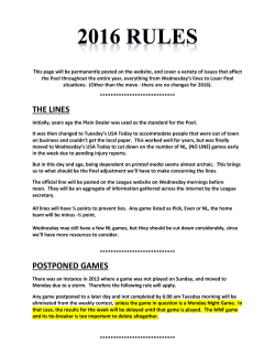 Rules 2016 - The Fantasy Football Pool Home