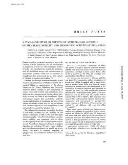 A TIME-LAPSE STUDY OF EFFECTS OF ANTICELLULAR