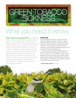 Green Tobacco Sickness factsheet