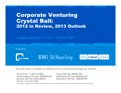 Corporate Venturing Crystal Ball