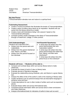 English III Unit Name