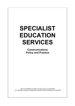 SES Communications Pol and Prac 1215