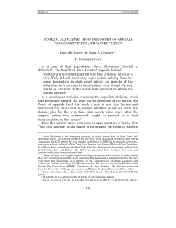 NOREX V. BLAVATNIK&mdash;HOW THE COURT OF APPEALS