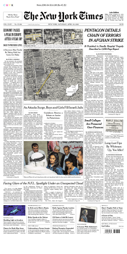 PENTAGON DETAILS CHAIN OF ERRORS IN AFGHAN STRIKE 16