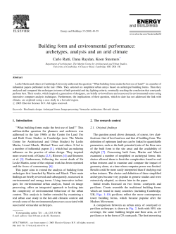 Building form and environmental performance