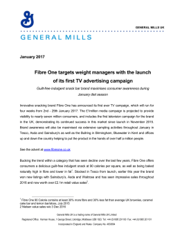 Fiber One launches its first TV ad campaign