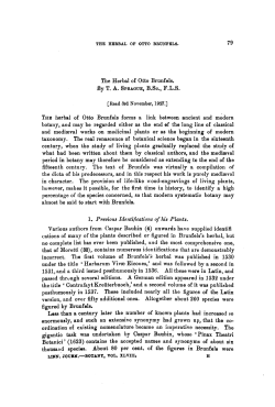 The Herbal of Otto Brunfels.
