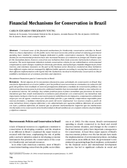 Financial Mechanisms for Conservation in Brazil