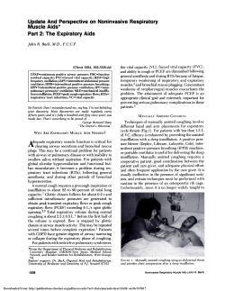 Update And Perspective on Noninvasive Respiratory Muscle Aids