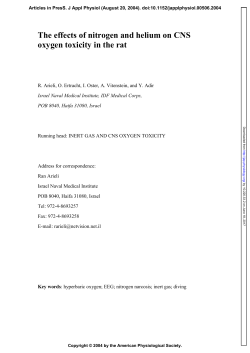 The effects of nitrogen and helium on CNS oxygen toxicity in the rat