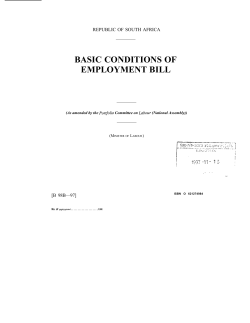 Basic Conditions of Employment Bill [B98B-97]