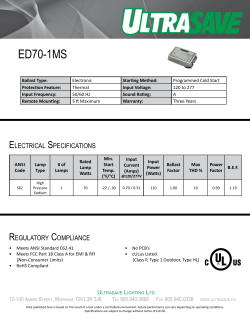 ED70-1MS - Ultrasave
