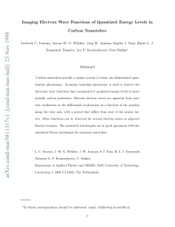 Imaging Electron Wave Functions of Quantized Energy Levels in