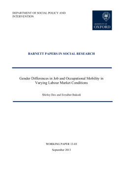 Gender Differences in Job and Occupational Mobility in Varying