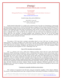 Genital Cutting: Africa and the Middle East