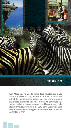 Pocket Guide to South Africa 2009/2010: Tourism