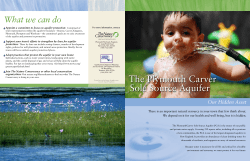 The Plymouth Carver Sole Source Aquifer