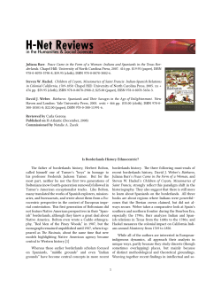 Is Borderlands History Ethnocentric? - H-Net