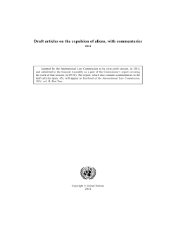 Draft articles on the expulsion of aliens
