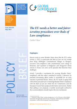 The EU needs a better and fairer scrutiny procedure over Rule of