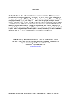 Landslides - Evidence Aid