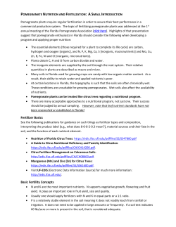 Nutritional Guidelines