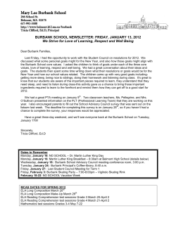 burbank school newsletter: friday, october 14, 2011