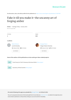 Fake it till you make it-the uncanny art of forging amber