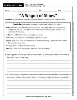 “a Wagon of Shoes”