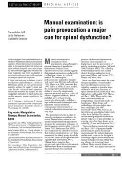 - Journal of Physiotherapy