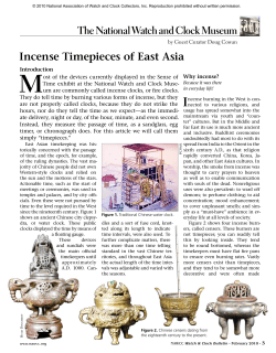 Incense Timepieces of East Asia The National Watch