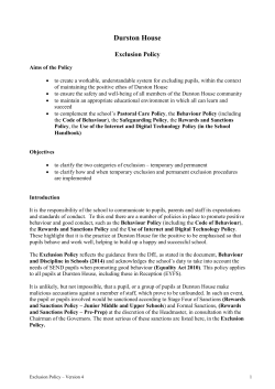 Exclusion Policy