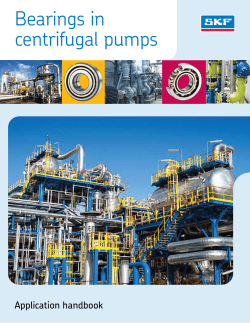 Bearings in centrifugal pumps