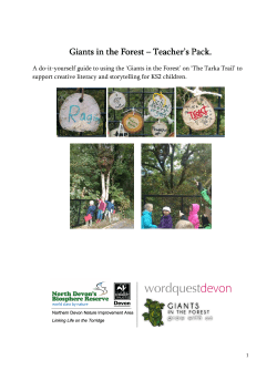 GiF teacher Pack final - North Devon Biosphere